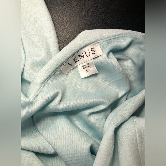 VENUS Light Powder Blue Aqua Sleeveless Jumpsuit sizes Large and XL NWOT - Picture 13 of 16